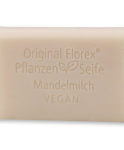 Pflanzenölseife eckig 100g, Mandelmilch