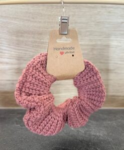 Scrunchie-Strickoptik/violette