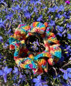 Scrunchie/gehäkelt/bunt