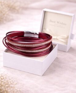 Alternative view of Wickelarmband mit Strass & Magnetverschluss – inklusive edler Geschenkbox