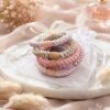 Haargummi-Set 5 Stück haarschonend in Pastellfarben
