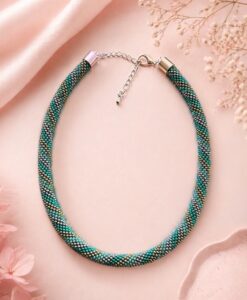 handgehaekelte-perlenkette-miyuki-tuerkis-silber-schmuckset