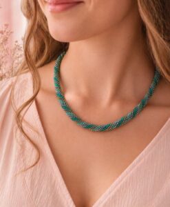 handgehaekelte-perlenkette-miyuki-tuerkis-silber-schmuckset