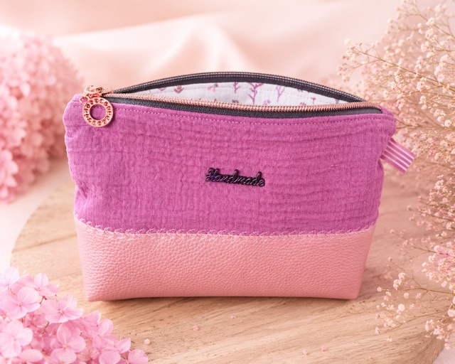 Handgemachte Kosmetiktasche – echtes Handmade-Unikat